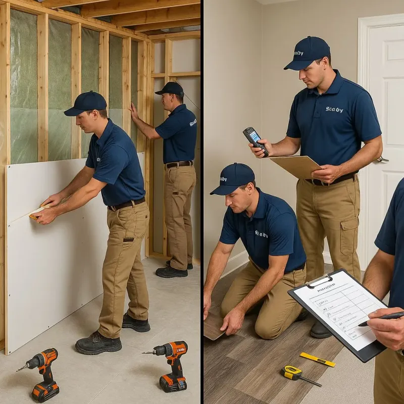 Repairs and Reconstruction process in White Castle, LA